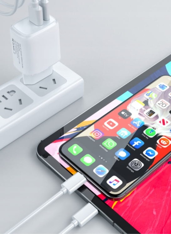 ŁADOWARKA USB TYP C KOSTKA SZYBKIE ŁADOWANIE 20W - zdjęcie 3