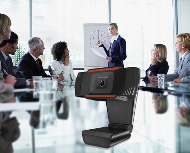 Kamera Kamerka Internetowa FULL HD 1080p z Mikrofonem do Skype rozmów konferencji szkoły Zenwire W1 - zdjęcie 6